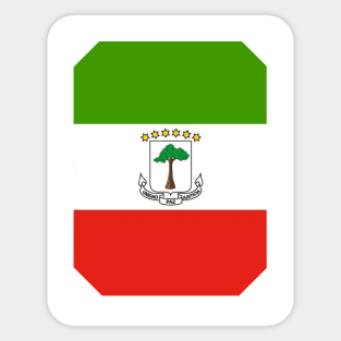 Exploring Equatorial Guinea's Flag Design Sticker